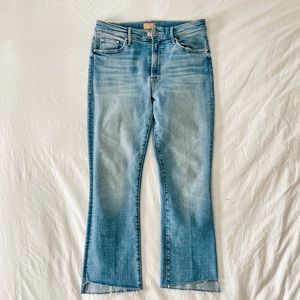 MOTHER The Insider Crop Step Fray in Limited Edition Jeans Size 29